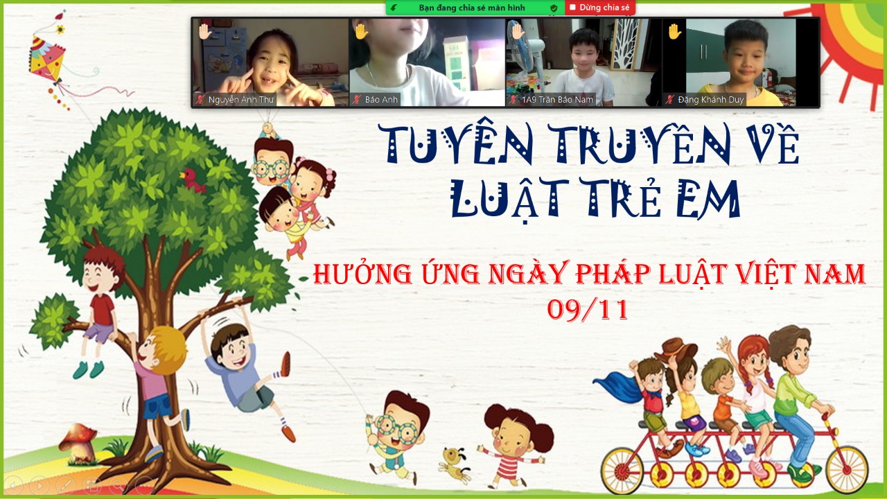 Tuyên truyền về Luật trẻ em, hưởng ứng ngày pháp luật Việt Nam 09/11