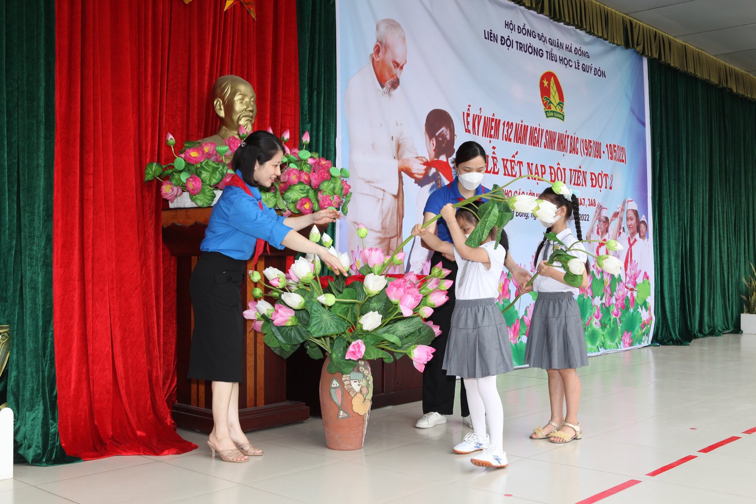 CHƯƠNG TRÌNH LỄ KẾT NẠP ĐỘI VIÊN ĐỢT 2 NĂM HỌC 2021 – 2022 (Ngày 19/5/2022)